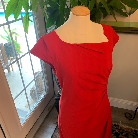 LK Bennett Davina Red Dress - Picture 3 of 13